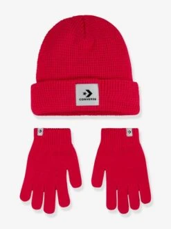 Beanie Set Gants + Bonnet CONVERSE Framboise - Converse