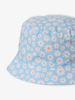 Bob Réversible Imprimé Fille Bleu Ciel - Vertbaudet -Magasin De Vêtements Pour Bé Soldes bob reversible imprime fille 3