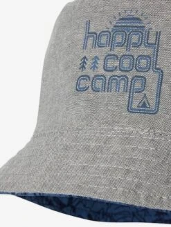 Bob Réversible Imprimé Garçon Bleu Jean - Vertbaudet -Magasin De Vêtements Pour Bé Soldes bob reversible imprime garcon 7