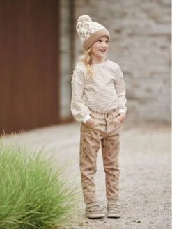 Bonnet Animalier En Maille Jacquard Beige - Vertbaudet -Magasin De Vêtements Pour Bé Soldes bonnet animalier en maille jacquard 5