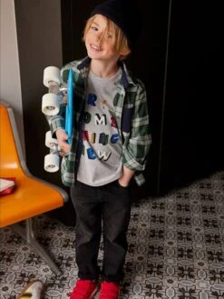 Bonnet "beanie" Garçon Encre - Vertbaudet -Magasin De Vêtements Pour Bé Soldes bonnet beanie garcon 4