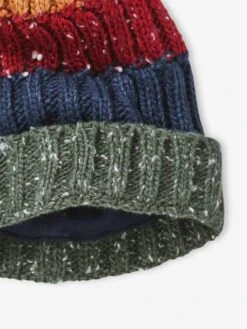 Bonnet Garçon En Maille Bandes Colorées Vert - Vertbaudet 7 Bonnet Garçon En Maille Bandes Colorées Vert - Vertbaudet -Magasin De Vêtements Pour Bé Soldes bonnet garcon en maille bandes colorees 3