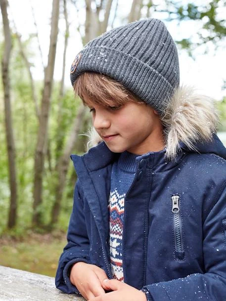 Bonnet Garçon Esprit Skateur Gris Chiné - Vertbaudet 2 Bonnet Garçon Esprit Skateur Gris Chiné - Vertbaudet – Image 2