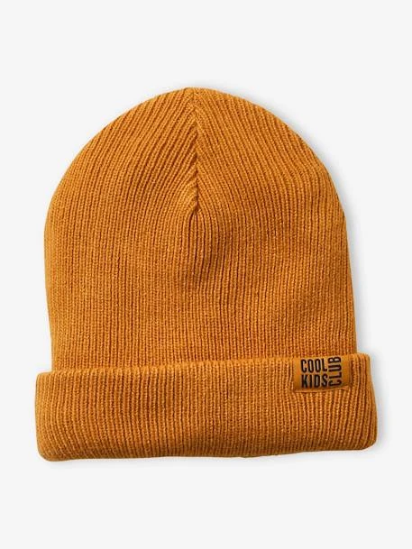 Bonnet Garçon Uni En Maille Côtelée Bleu - Vertbaudet 3 Bonnet Garçon Uni En Maille Côtelée Bleu - Vertbaudet – Image 3