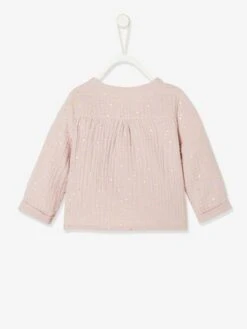 Brassière Naissance En Gaze De Coton Bébé Rose Pale - Vertbaudet -Magasin De Vêtements Pour Bé Soldes brassiere naissance en gaze de coton bebe 9
