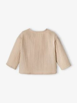 Brassière Naissance En Gaze De Coton Bébé Personnalisable Beige - Vertbaudet -Magasin De Vêtements Pour Bé Soldes brassiere naissance en gaze de coton bebe personnalisable 3