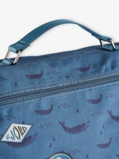 Cartable "capitaine" Et Sa Trousse Assortie Bleu Ardoise Foncé Imprimé - Vertbaudet -Magasin De Vêtements Pour Bé Soldes cartable capitaine et sa trousse assortie 3