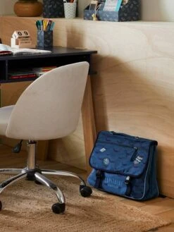 Cartable "capitaine" Et Sa Trousse Assortie Bleu Ardoise Foncé Imprimé - Vertbaudet -Magasin De Vêtements Pour Bé Soldes cartable capitaine et sa trousse assortie 5