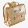 Cartable Pailleté Et Sa Trousse Assortiie Fille Doré - Vertbaudet