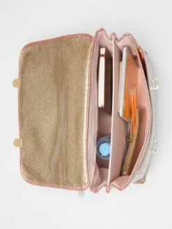 Cartable Pailleté Et Sa Trousse Assortiie Fille Doré - Vertbaudet -Magasin De Vêtements Pour Bé Soldes cartable paillete et sa trousse assortiie fille 3