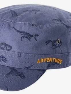 Casquette Esprit Militaire Garçon Imprimé Dinosaures Bleu Grisé Imprimé - Vertbaudet -Magasin De Vêtements Pour Bé Soldes casquette esprit militaire garcon imprime dinosaures 2
