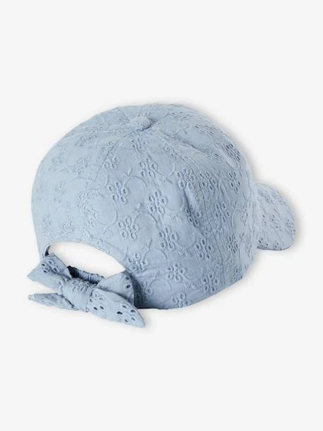 Casquette Fille Broderie Anglaise Bleu - Vertbaudet 2 Casquette Fille Broderie Anglaise Bleu - Vertbaudet – Image 2