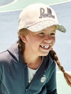 Casquette Fille Imprimée "hello" écru - Vertbaudet