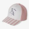 Casquette Fille Licorne Visière Rayée Rayé Rose - Vertbaudet