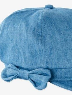 Casquette Gavroche En Denim Fille Denim - Vertbaudet -Magasin De Vêtements Pour Bé Soldes casquette gavroche en denim fille 3
