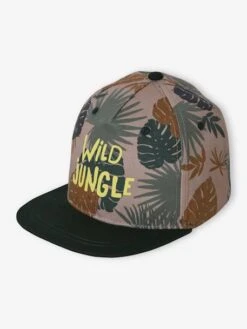 Casquette Imprimée "Wild Jungle" Garçon Vert Sapin - Vertbaudet -Magasin De Vêtements Pour Bé Soldes casquette imprimee wild jungle garcon 2