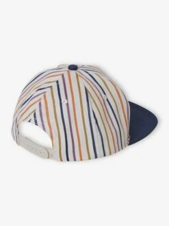 Casquette Rayée Garçon Encre - Vertbaudet -Magasin De Vêtements Pour Bé Soldes casquette rayee garcon 5