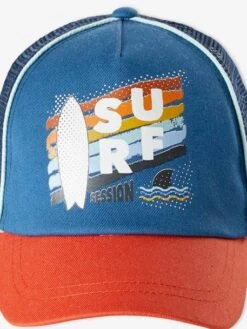 Casquette Surf Garçon Lot Bleu Pétrol - Vertbaudet -Magasin De Vêtements Pour Bé Soldes casquette surf garcon 2