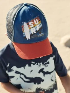 Casquette Surf Garçon Lot Bleu Pétrol - Vertbaudet -Magasin De Vêtements Pour Bé Soldes casquette surf garcon 3