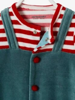 Coffret Cadeau De Noël Bébé Dors-bien En Velours + Bavoir Vert Sapin - Vertbaudet -Magasin De Vêtements Pour Bé Soldes coffret cadeau de noel bebe dors bien en velours bavoir 4