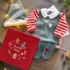 Coffret Cadeau De Noël Bébé Mixte Pyjama + Bonnet Joyeux Lutin Vert Sapin - Vertbaudet