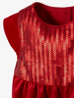 Coffret De Noël Bébé Robe à Sequins Et Bandeau Assorti Rouge - Vertbaudet -Magasin De Vêtements Pour Bé Soldes coffret de noel bebe robe a sequins et bandeau assorti 2