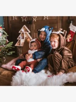 Combinaison Bébé Esprit Renne De Noël Moka - Vertbaudet -Magasin De Vêtements Pour Bé Soldes combinaison bebe esprit renne de noel 4