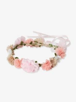 Couronne De Fleurs Roses Fille Eau De Rose - Vertbaudet -Magasin De Vêtements Pour Bé Soldes couronne de fleurs roses fille 3