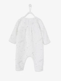 Dors-bien Cache-coeur Bébé En Gaze De Coton Ouverture Naissance Blanc Imprimé - Vertbaudet -Magasin De Vêtements Pour Bé Soldes dors bien cache coeur bebe en gaze de coton ouverture naissance 2