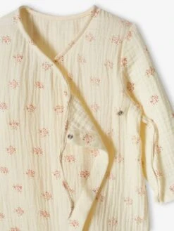 Dors-bien Cache-coeur Bébé En Gaze De Coton Ouverture Naissance écru - Vertbaudet -Magasin De Vêtements Pour Bé Soldes dors bien cache coeur bebe en gaze de coton ouverture naissance 7