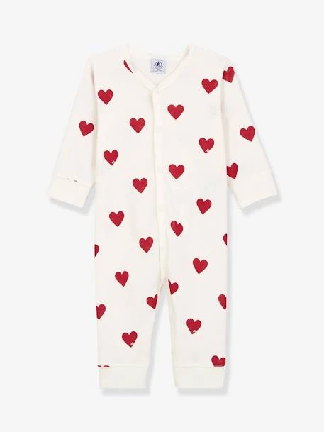 Dors-bien Coeurs Bébé En Coton Bio PETIT BATEAU Blanc Imprimer Coeur - Petit Bateau 3 Dors-bien Coeurs Bébé En Coton Bio PETIT BATEAU Blanc Imprimer Coeur - Petit Bateau – Image 3