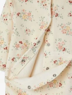 Dors-bien Motifs Fleurs En Velours Bébé Fille écru - Vertbaudet -Magasin De Vêtements Pour Bé Soldes dors bien motifs fleurs en velours bebe fille 5
