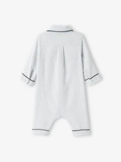 Dors-bien Rayé Bébé Garçon En Coton Ouverture Devant Bleu Rayé - Vertbaudet -Magasin De Vêtements Pour Bé Soldes dors bien raye bebe garcon en coton ouverture devant 3