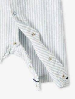 Dors-bien Rayé Bébé Garçon En Coton Ouverture Devant Bleu Rayé - Vertbaudet -Magasin De Vêtements Pour Bé Soldes dors bien raye bebe garcon en coton ouverture devant 5