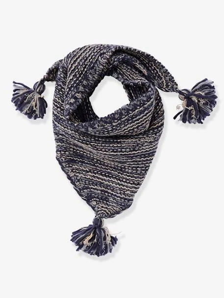 Echarpe à Pompons Fille Encre - Vertbaudet 1 Echarpe à Pompons Fille Encre - Vertbaudet