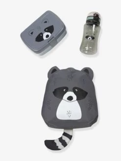 Ensemble Boîte à Goûter + Gourde LÄSSIG About Friends Gris Foncé/raton Laveur - Lassig -Magasin De Vêtements Pour Bé Soldes ensemble boite a gouter gourde lassig about friends 5