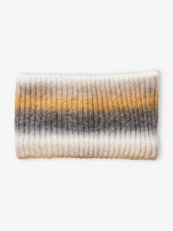 Ensemble Bonnet Et Snood Jacquard Fille Beige Imprimé - Vertbaudet -Magasin De Vêtements Pour Bé Soldes ensemble bonnet et snood jacquard fille 3