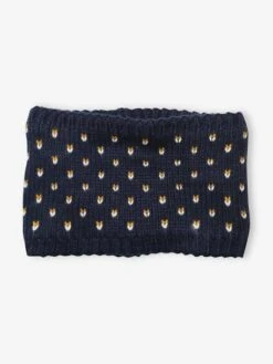Ensemble Bonnet + Snood + Gants Coeurs Fille BASICS Encre Imprimé - Vertbaudet -Magasin De Vêtements Pour Bé Soldes ensemble bonnet snood gants coeurs fille basics 4