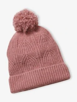 Ensemble Bonnet + Snood + Moufles En Maille Torsadée Mousseuse Rose - Vertbaudet -Magasin De Vêtements Pour Bé Soldes ensemble bonnet snood moufles en maille torsadee mousseuse 2