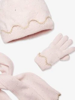 Ensemble Fille Bonnet + écharpe + Gants Rose - Vertbaudet -Magasin De Vêtements Pour Bé Soldes ensemble fille bonnet echarpe gants 2