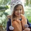 Ensemble Fille Bonnet + Snood + Gants Jacquard écru - Vertbaudet