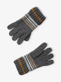Ensemble Garçon Bonnet + Snood + Gants En Maille Jacquard Gris - Vertbaudet -Magasin De Vêtements Pour Bé Soldes ensemble garcon bonnet snood gants en maille jacquard 5