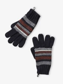 Ensemble Garçon Bonnet + Snood + Gants Rayés Marine - Vertbaudet -Magasin De Vêtements Pour Bé Soldes ensemble garcon bonnet snood gants rayes 3