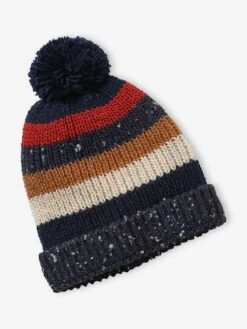 Ensemble Garçon Bonnet + Snood + Mitaines Marine - Vertbaudet -Magasin De Vêtements Pour Bé Soldes ensemble garcon bonnet snood mitaines 2