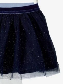 Ensemble Jupe De Fête En Tulle Pailleté Et Collant Bébé Bleu Indigo - Vertbaudet -Magasin De Vêtements Pour Bé Soldes ensemble jupe de fete en tulle paillete et collant bebe 2