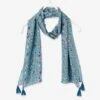 Foulard Imprimé Fleuri Bleu Imprimé - Vertbaudet