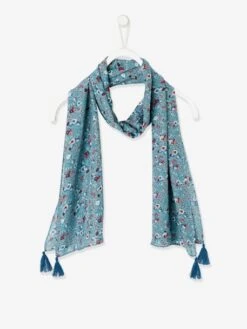 Foulard Imprimé Fleuri Bleu Imprimé - Vertbaudet