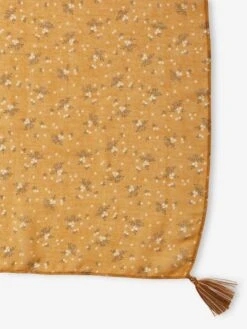 Foulard Imprimé Fleuri Fille Caramel Imprimé - Vertbaudet -Magasin De Vêtements Pour Bé Soldes foulard imprime fleuri fille 3