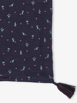 Foulard Imprimé Fleuri Fille Dark Bleu Indigo Imprimé - Vertbaudet -Magasin De Vêtements Pour Bé Soldes foulard imprime fleuri fille 7