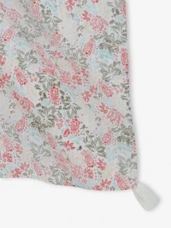 Foulard Imprimé Fleuri Personnalisable Fille écru - Vertbaudet -Magasin De Vêtements Pour Bé Soldes foulard imprime fleuri personnalisable fille 2